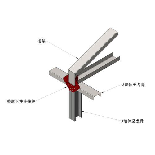 CFS Building Material Rhombus strengthening Connect Parts